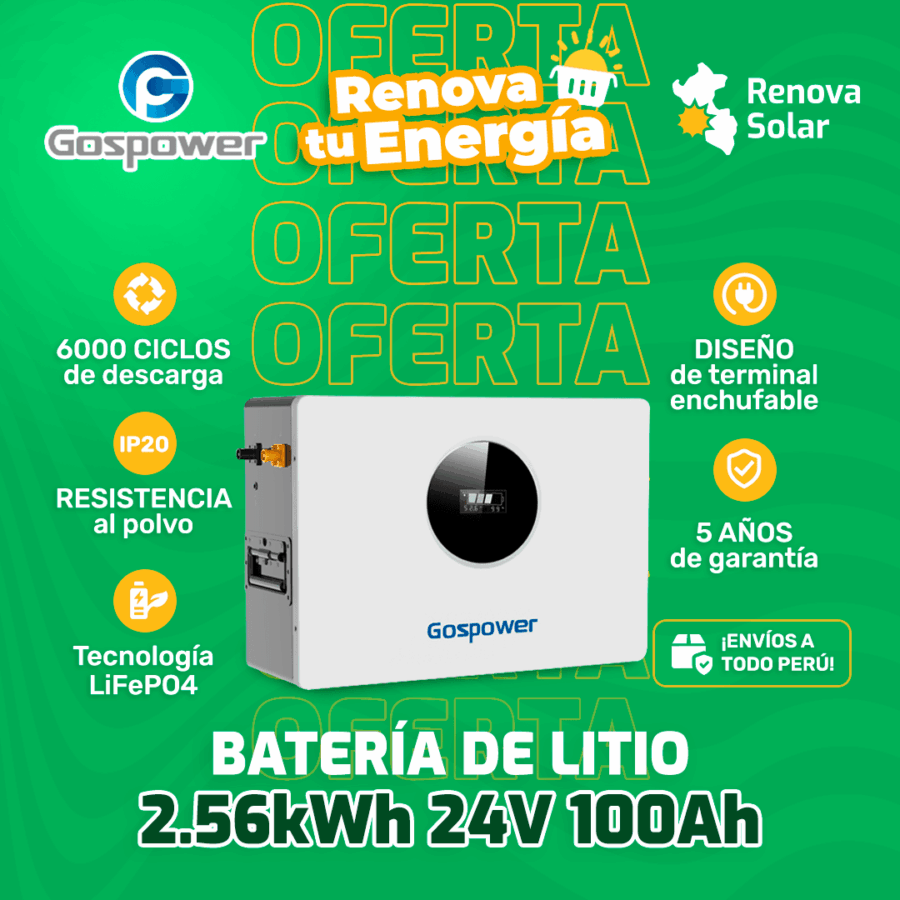 Batería de Litio 100AH 24V