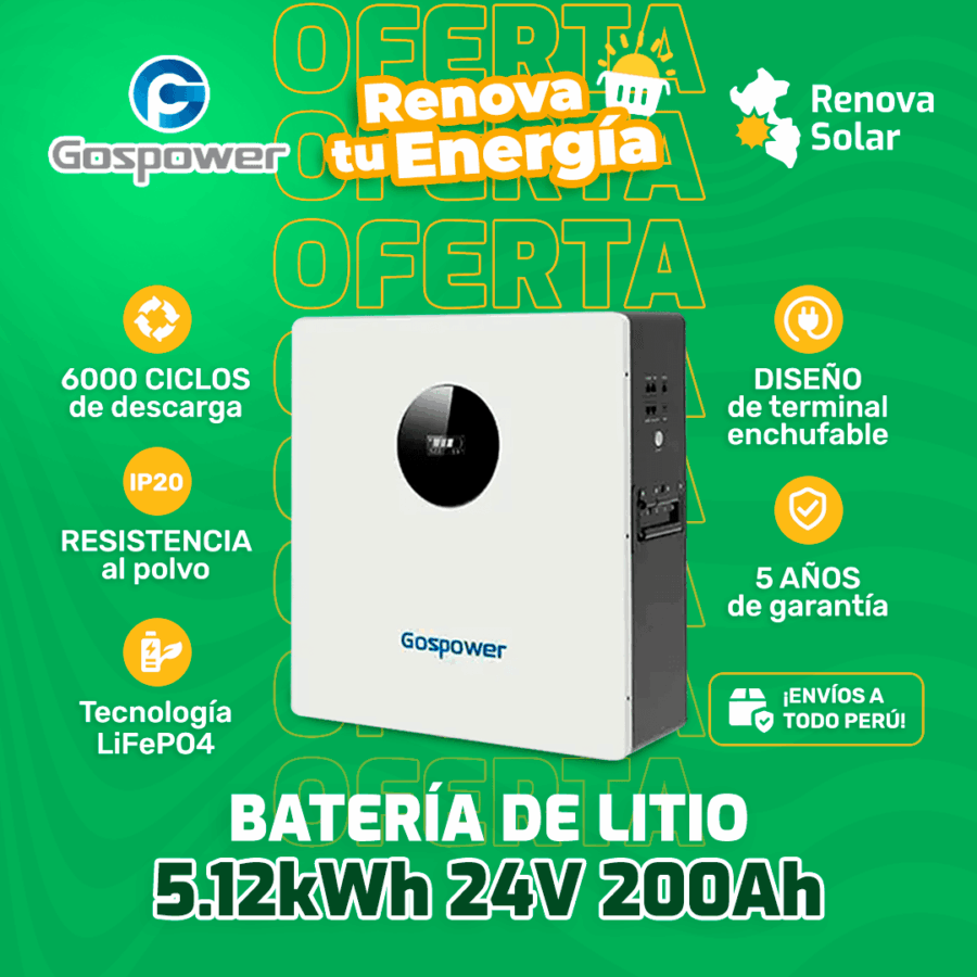 Batería de Litio 200AH 24V