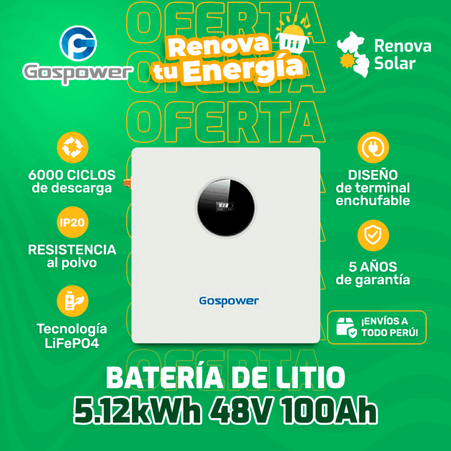 Batería de Litio 100AH 48V