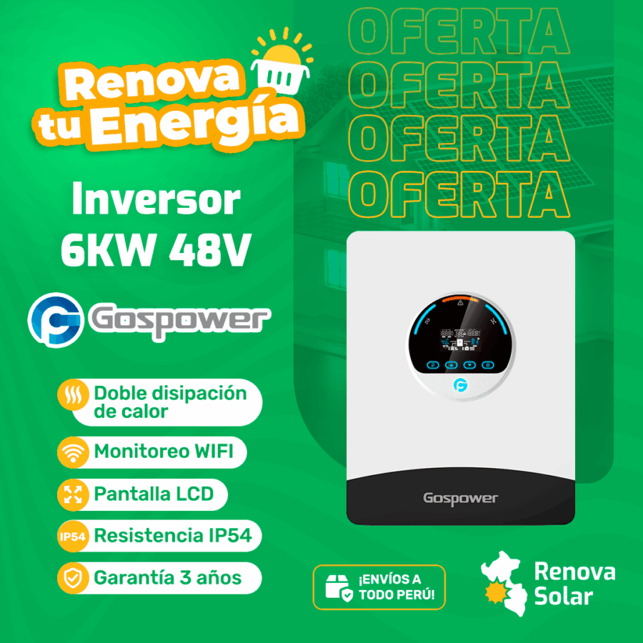 Inversor Gospower 6000W