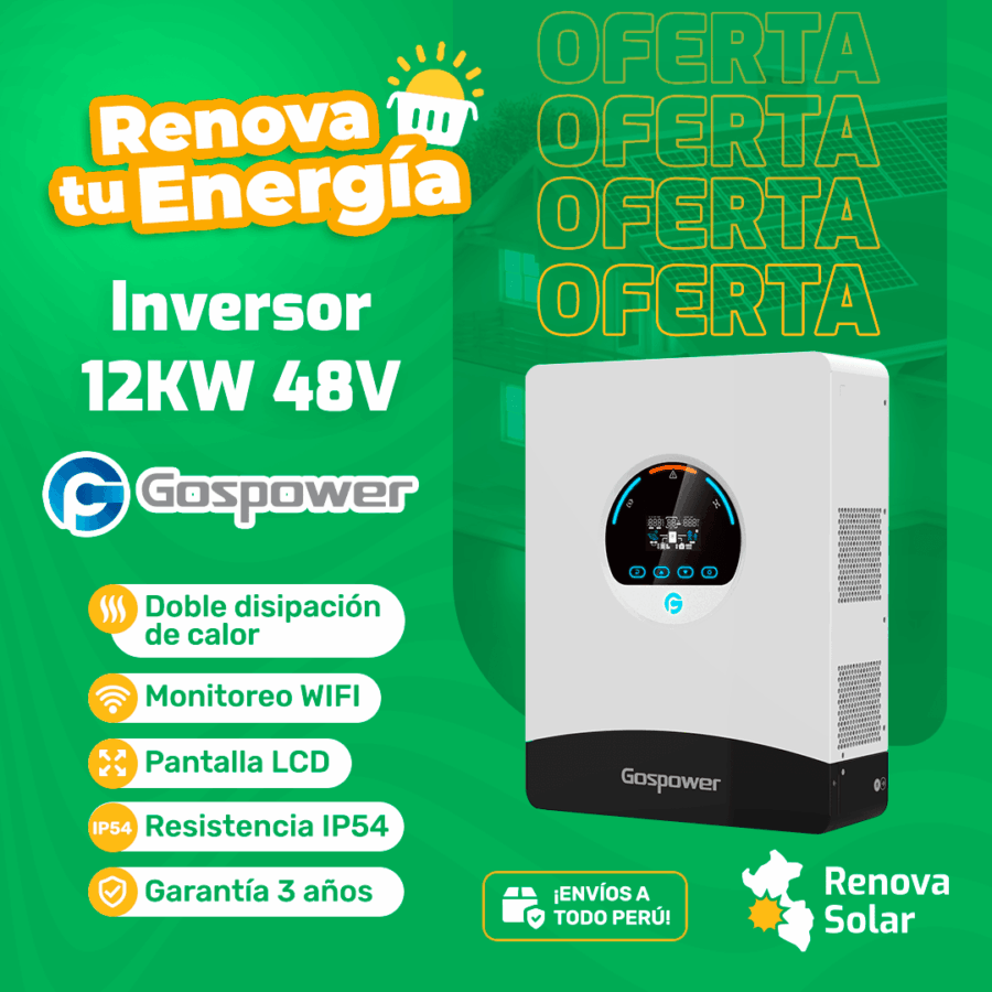 Inversor Gospower 12KW