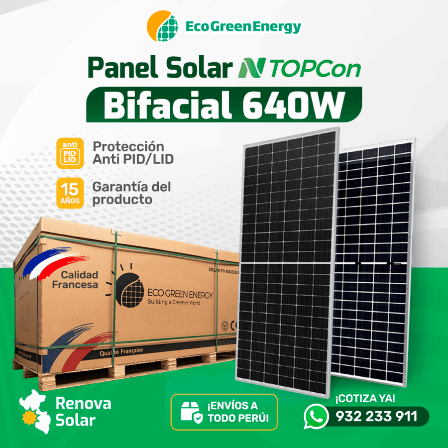 panel solar bifacial