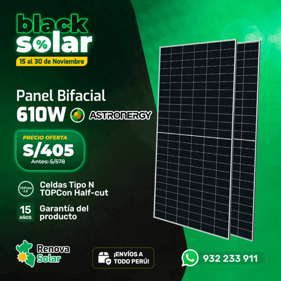 panel solar bifacial